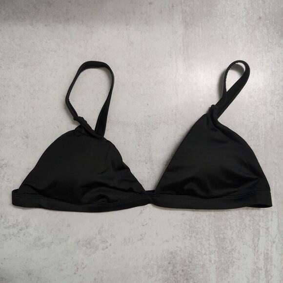 Andie Caicos Top Black Swimwear Bathing Suit Triangle Adjustable Size L New - Picture 1 of 9